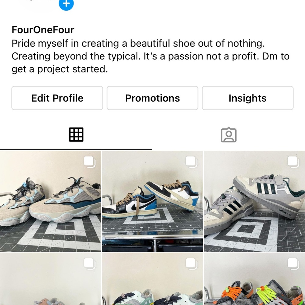 Custom painted shoes